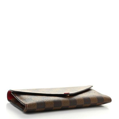 Louis Vuitton Damier Ebene Josephine Wallet Red 4 of 14