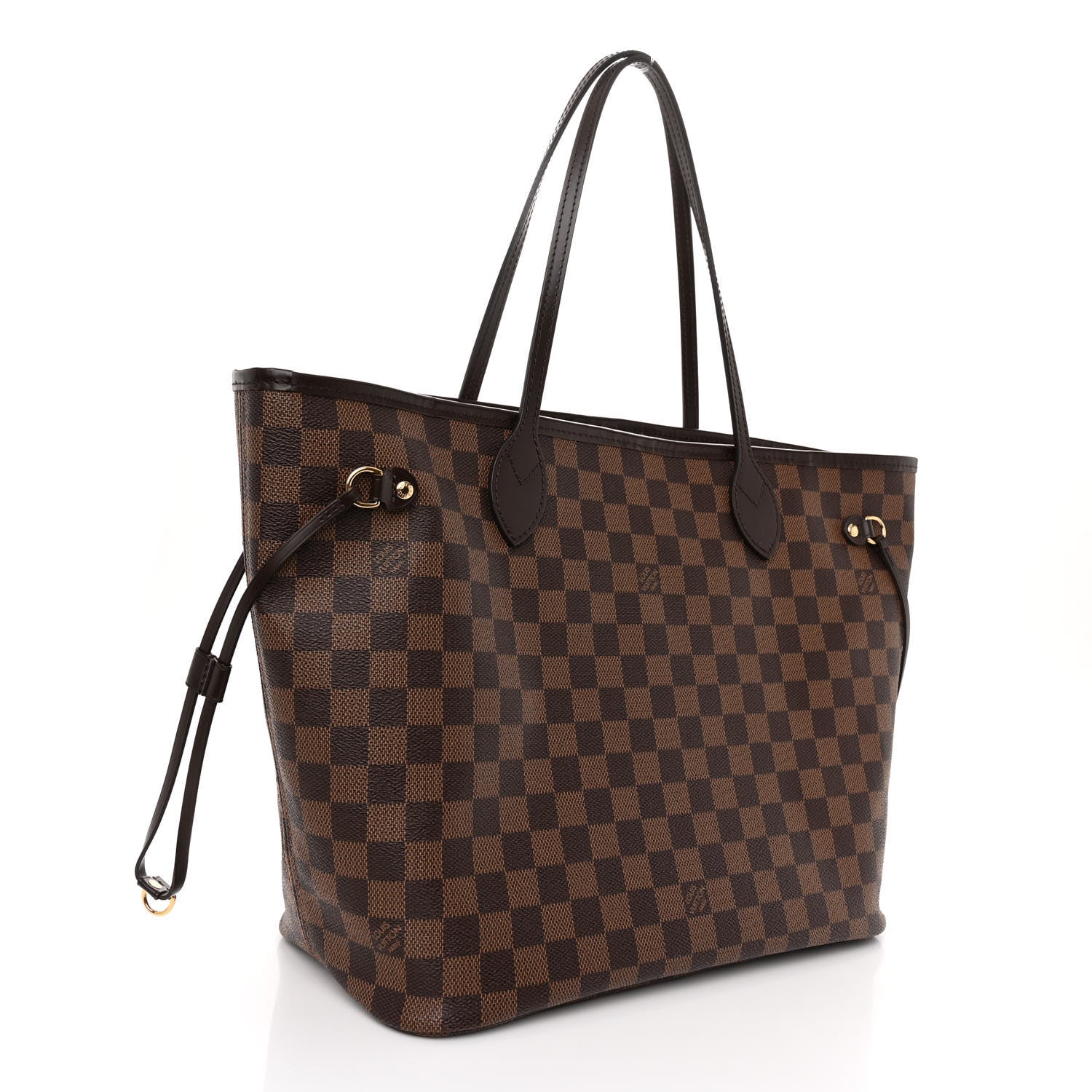 Louis Vuitton Damier Ebene Neo Neverfull MM Rose Ballerine 4 of 11