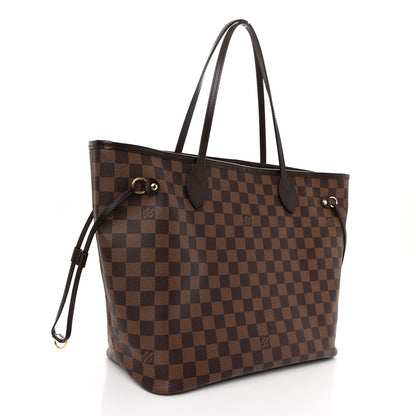 Louis Vuitton Damier Ebene Neo Neverfull MM Rose Ballerine 4 of 11