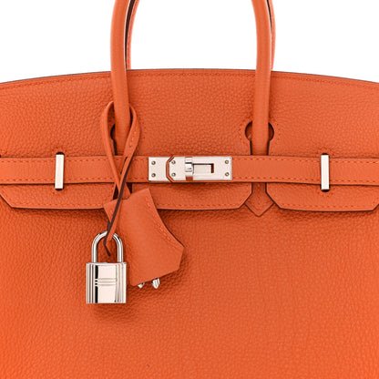 Hermes Togo Birkin 25 Orange 8 of 12