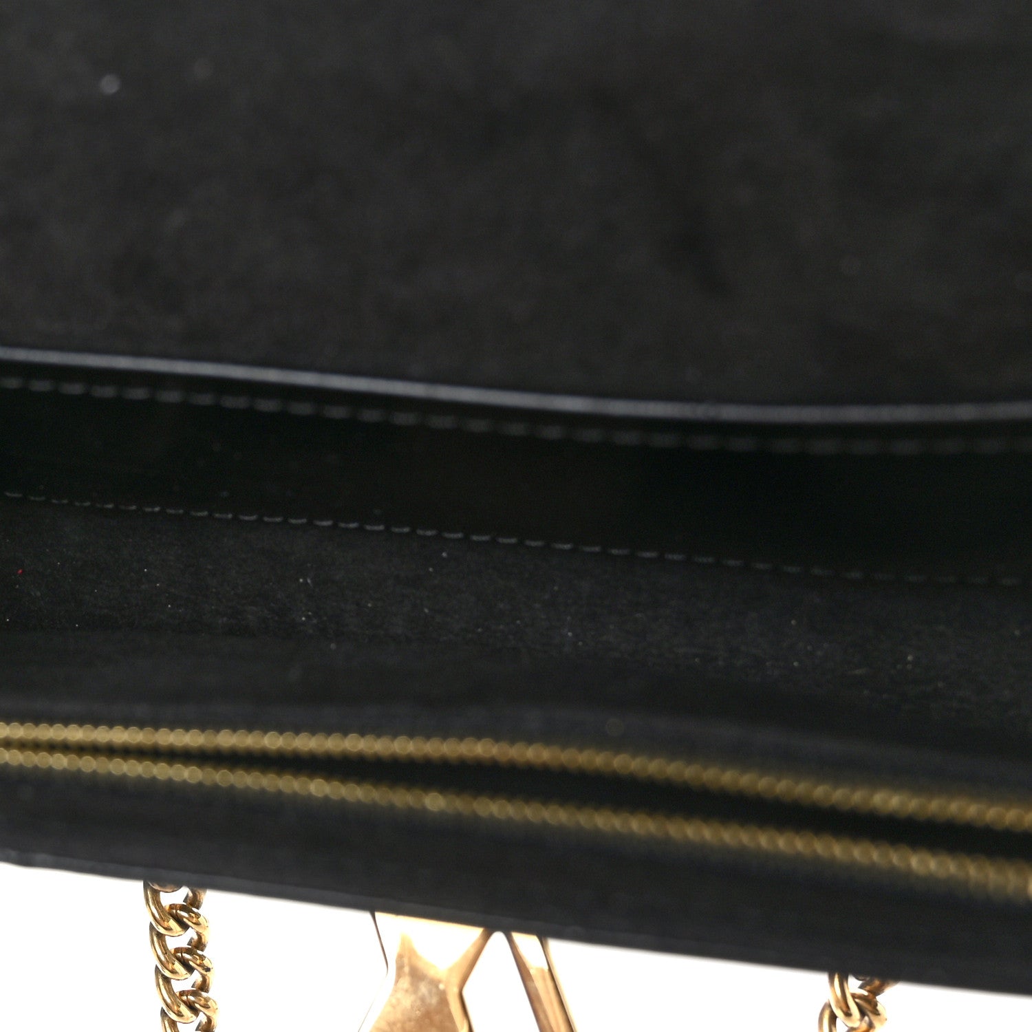 Louis Vuitton Calfskin Chain Louise MM Black 5 of 9