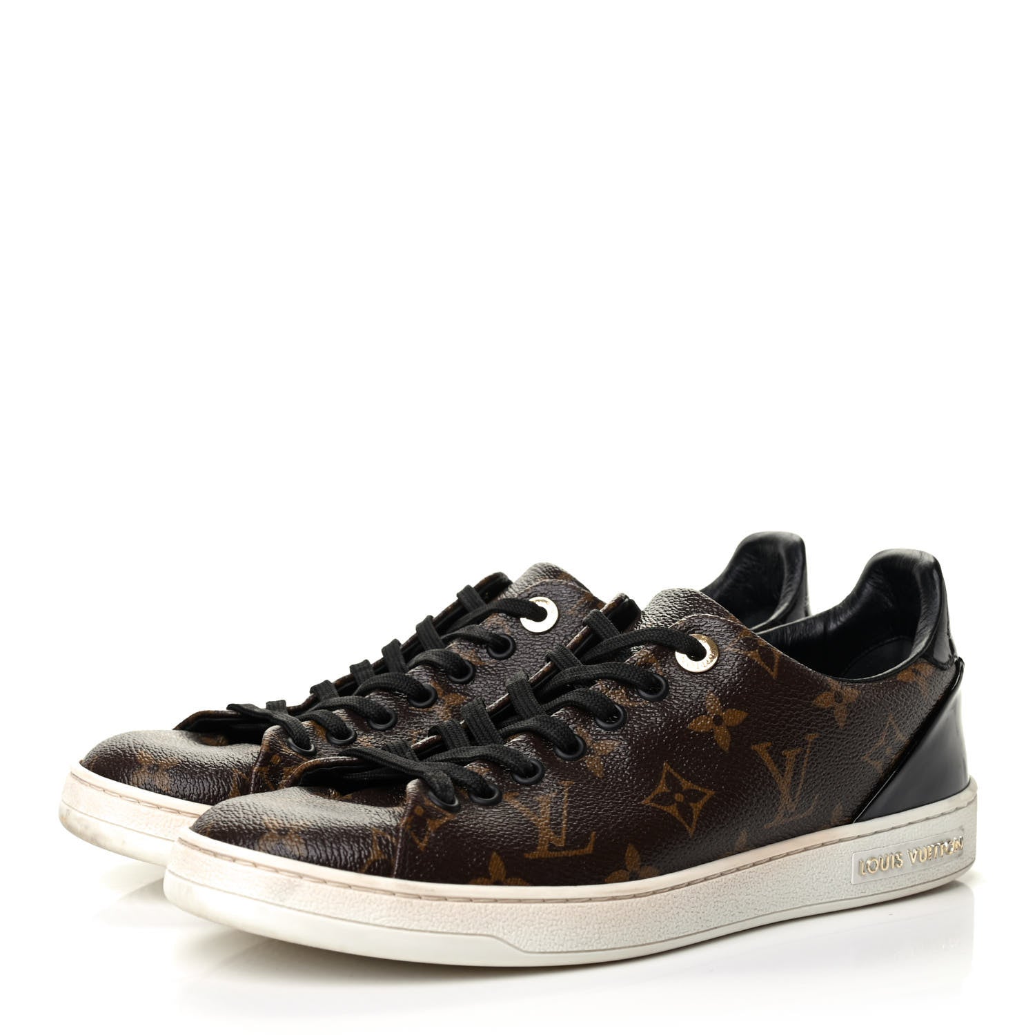 Louis Vuitton Patent Monogram Frontrow Sneakers 39 3 of 9