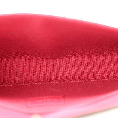 Louis Vuitton Monogram Pochette Felicie Chain Wallet Fuchsia 6 of 13