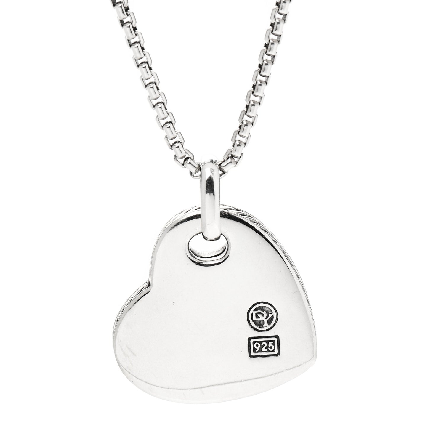 Sterling Silver 14K Yellow Gold Diamond Mother of Pearl Heart Pendant Necklace