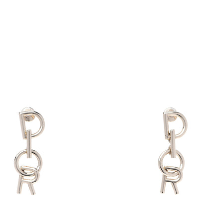 Christian Dior Metal Lettre A'Dior Logo Earrings Gold 1 of 7