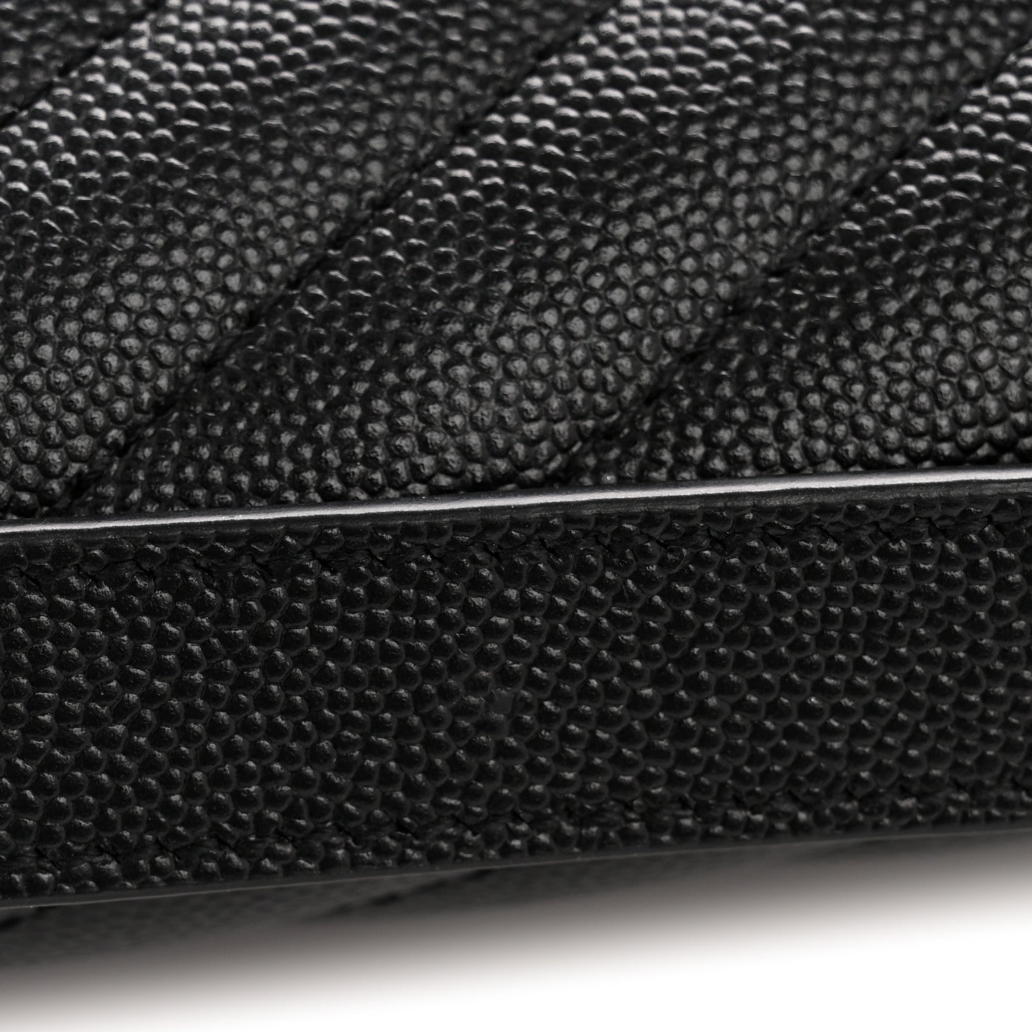 Saint Laurent Grain De Poudre Textured Mixed Matelasse Large Triquilt Monogram Monochrome Satchel Black 15 of 15