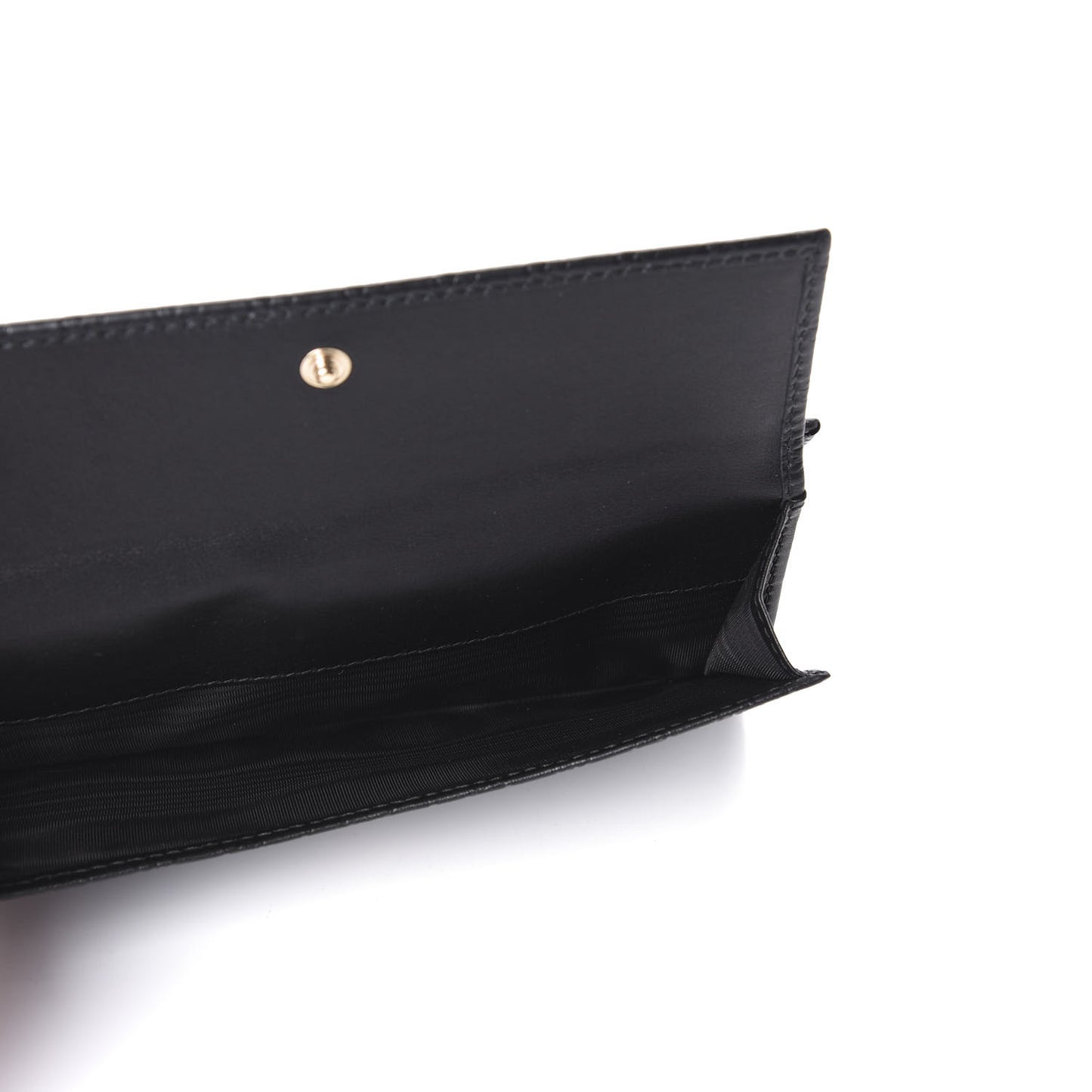 Microguccissima Continental Flap Wallet Black