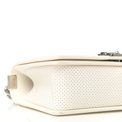 Chanel Lambskin Perforated Medium Boy Flap White 8 of 11