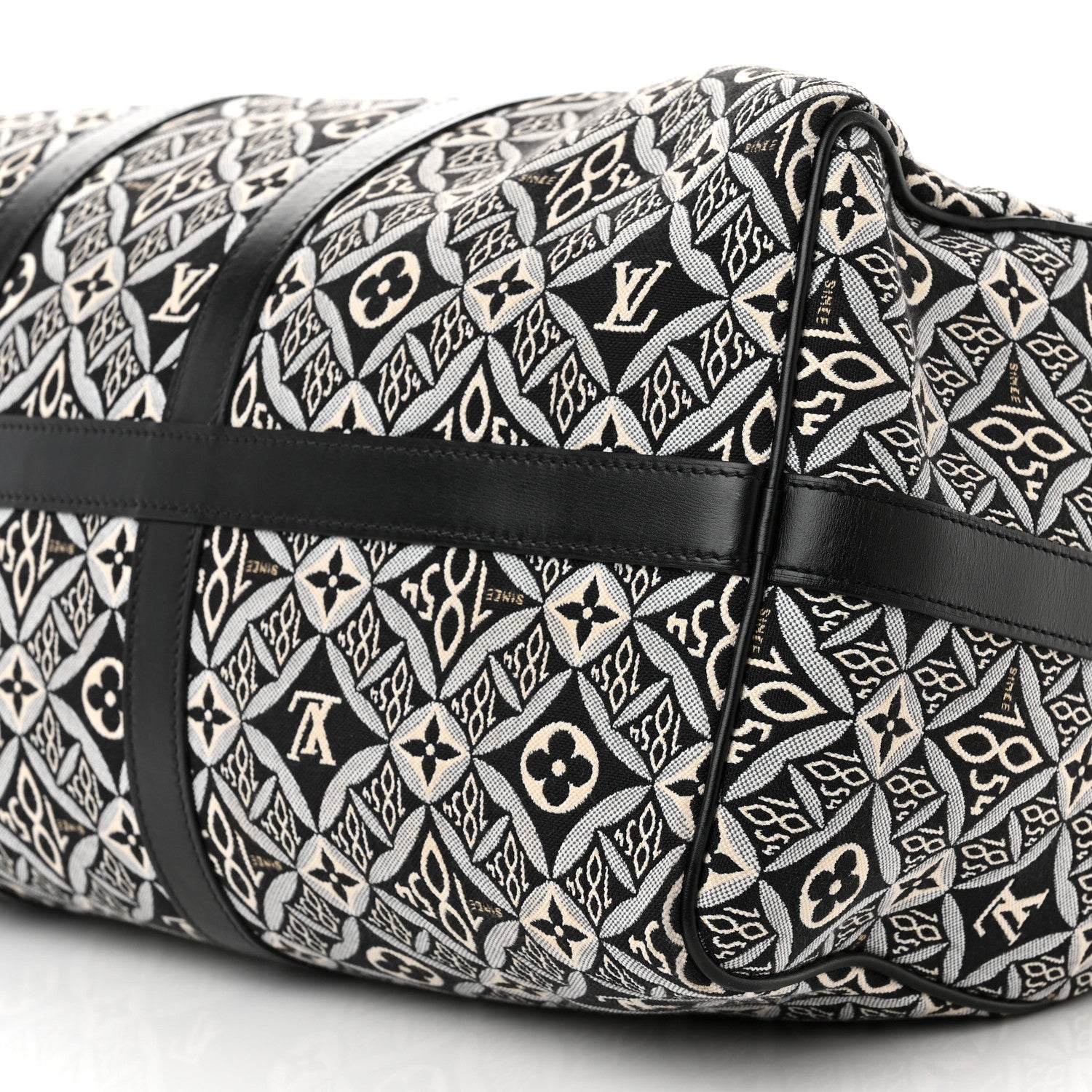 Louis Vuitton Jacquard Since 1854 Keepall Bandouliere 45 Grey 10 of 12
