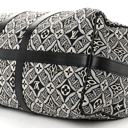 Louis Vuitton Jacquard Since 1854 Keepall Bandouliere 45 Grey 10 of 12