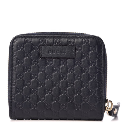 Gucci Microguccissima Compact Wallet Navy 1 of 9