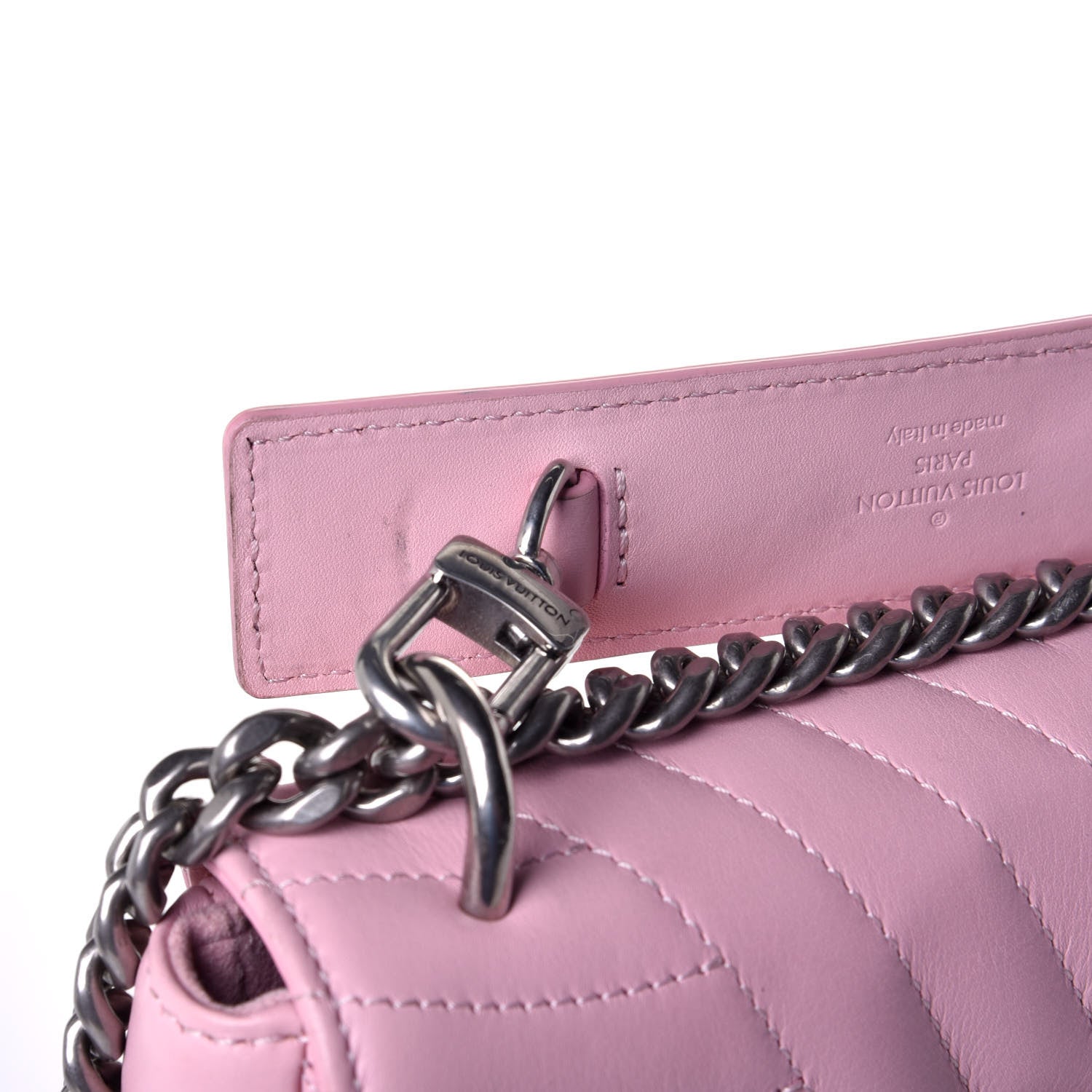 Louis Vuitton Calfskin New Wave Chain MM Rose Clair 11 of 11