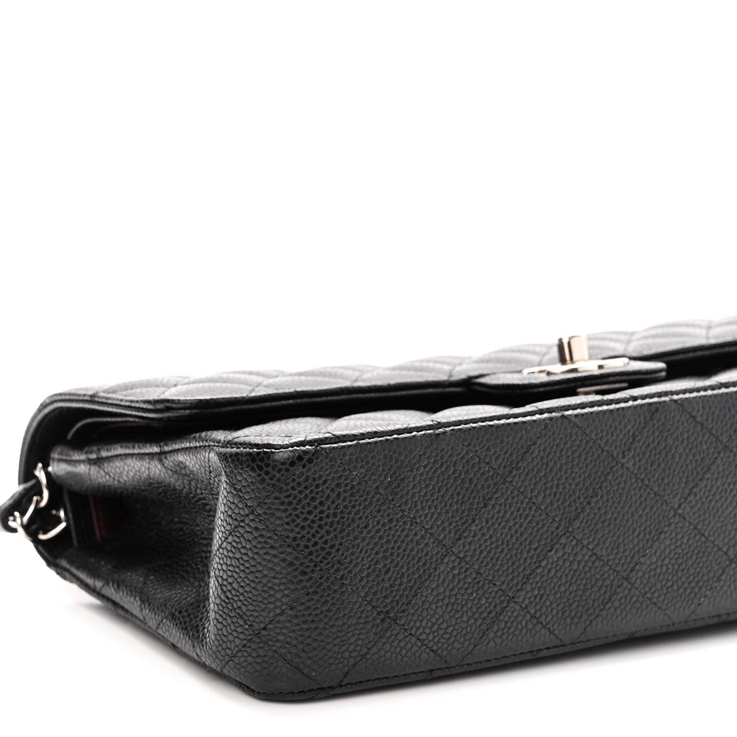 Chanel Caviar Quilted Medium Double Flap Black 9 of 10