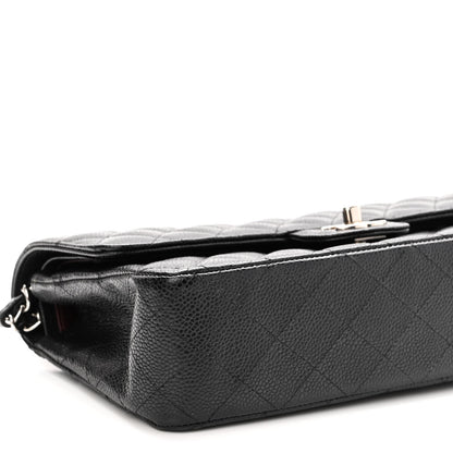 Chanel Caviar Quilted Medium Double Flap Black 9 of 10