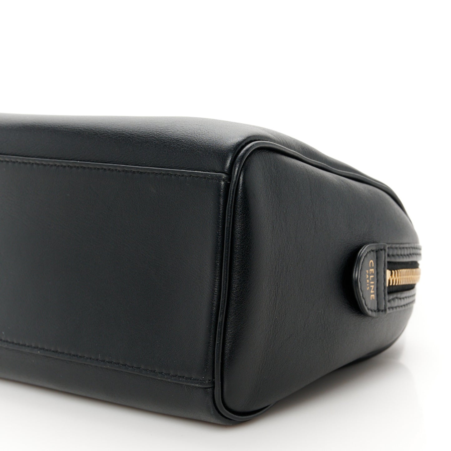 Smooth Calfskin Triomphe Small Boston Bag Black