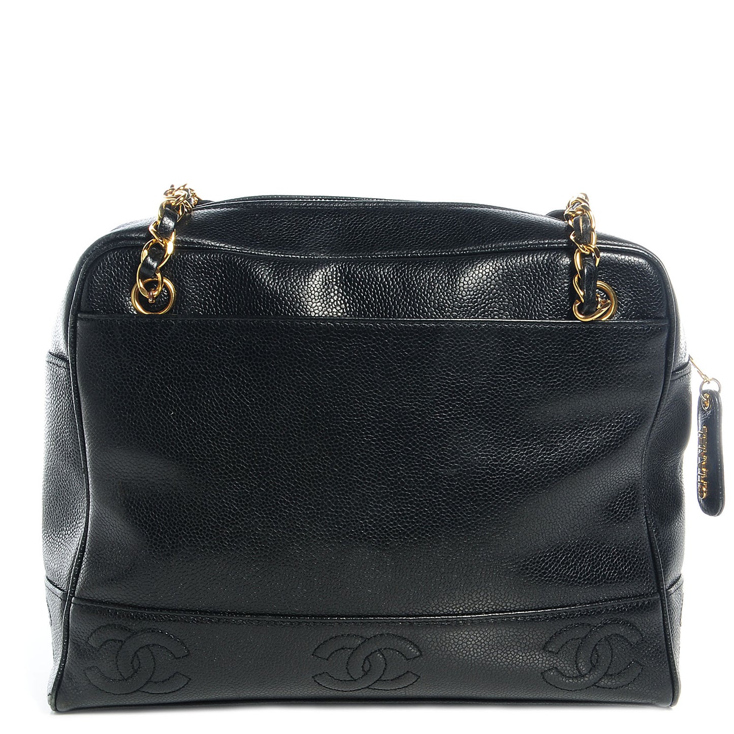Caviar CC Shoulder Bag Black