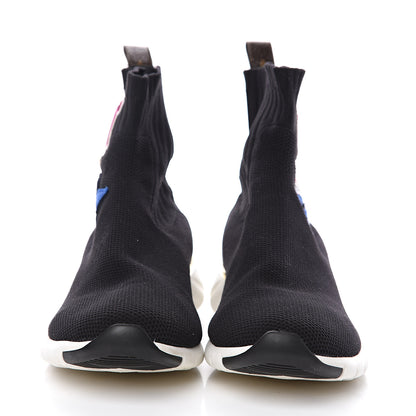 Louis Vuitton Stretch Fabric LV Black Heart Sock Sneaker 40 Black 2 of 8