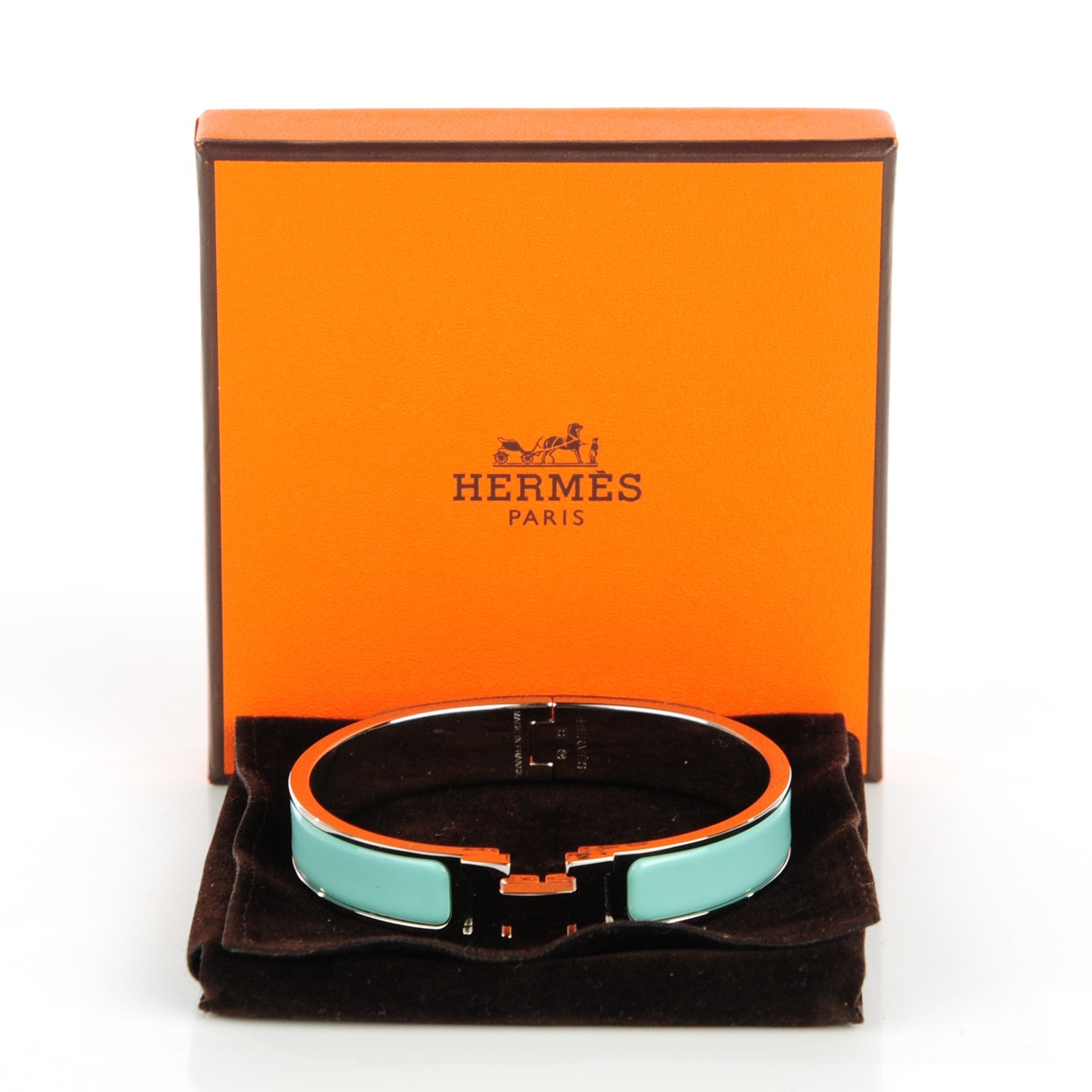 Hermes Enamel Narrow Clic Clac H Bracelet GM Lagon 5 of 5