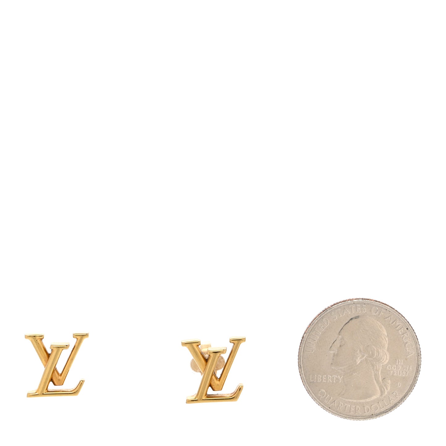 Metal LV Iconic Earrings Gold