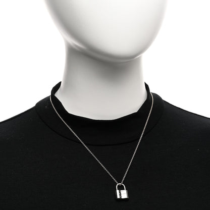 Tiffany Sterling Silver 1837 Lock Charm Pendant Necklace 2 of 5