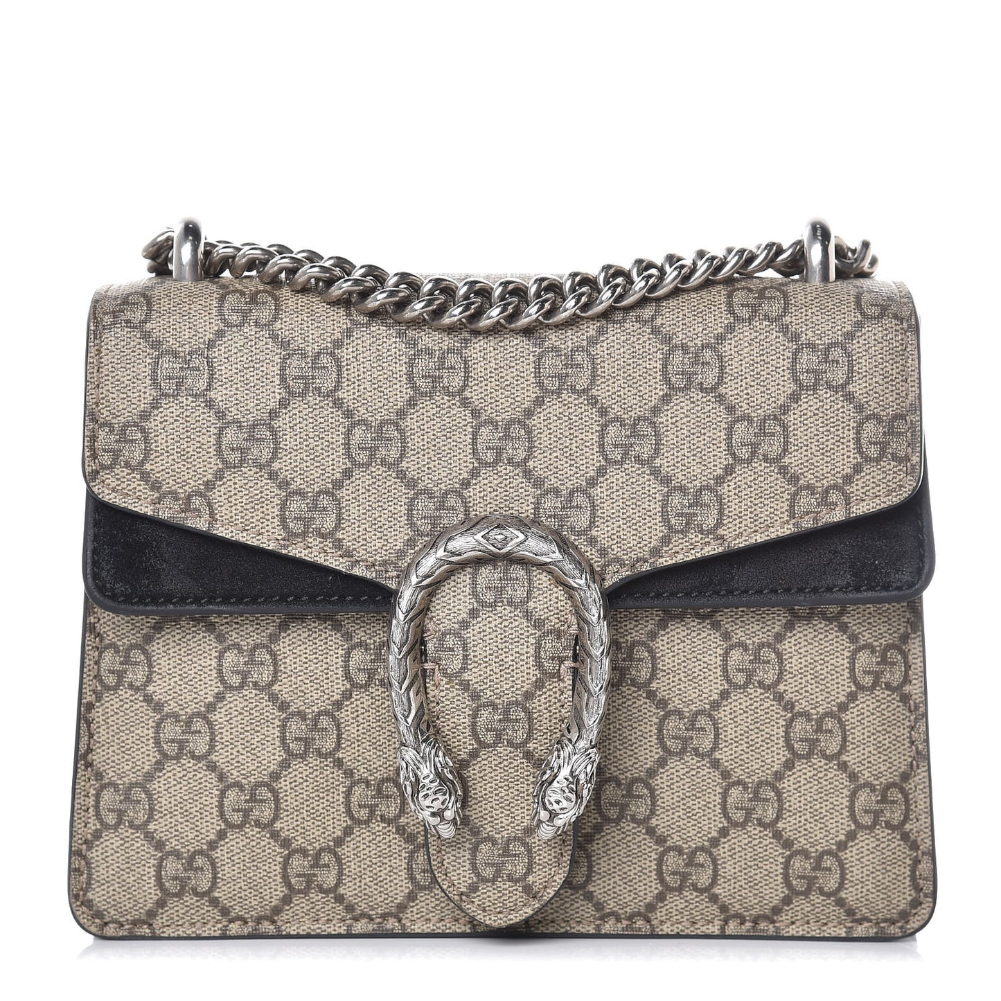 GG Supreme Monogram Mini Dionysus Shoulder Bag Black