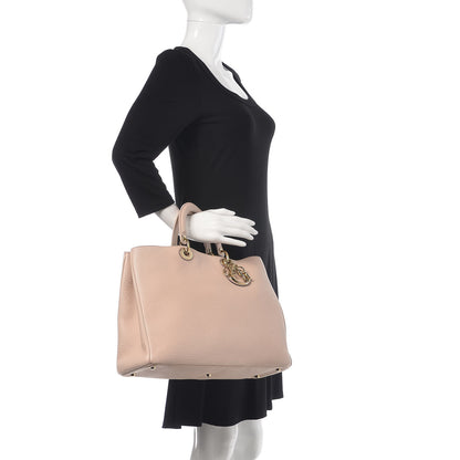 Christian Dior Bullcalf Large Diorissimo Tote Rose Poudre 2 of 22