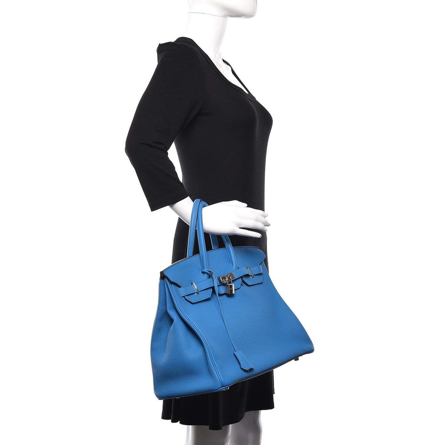 Togo Verso Birkin 35 Bleu Zanzibar Malachite