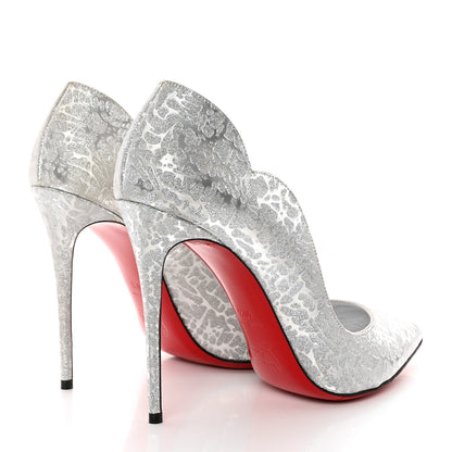 Christian Louboutin Glitter Specchio Hot Chick 100 Pumps 40.5 Silver 4 of 15