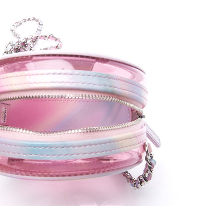 Chanel PVC Lambskin Filigree Round Clutch With Chain Pink 4 of 10