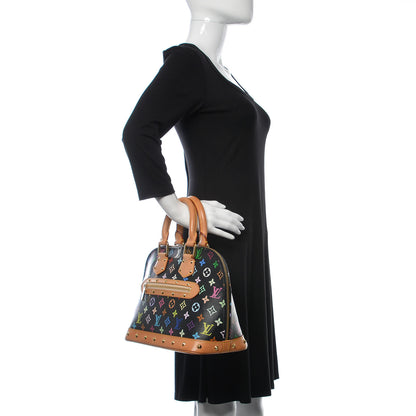 Louis Vuitton Monogram Multicolor Alma Black 2 of 10