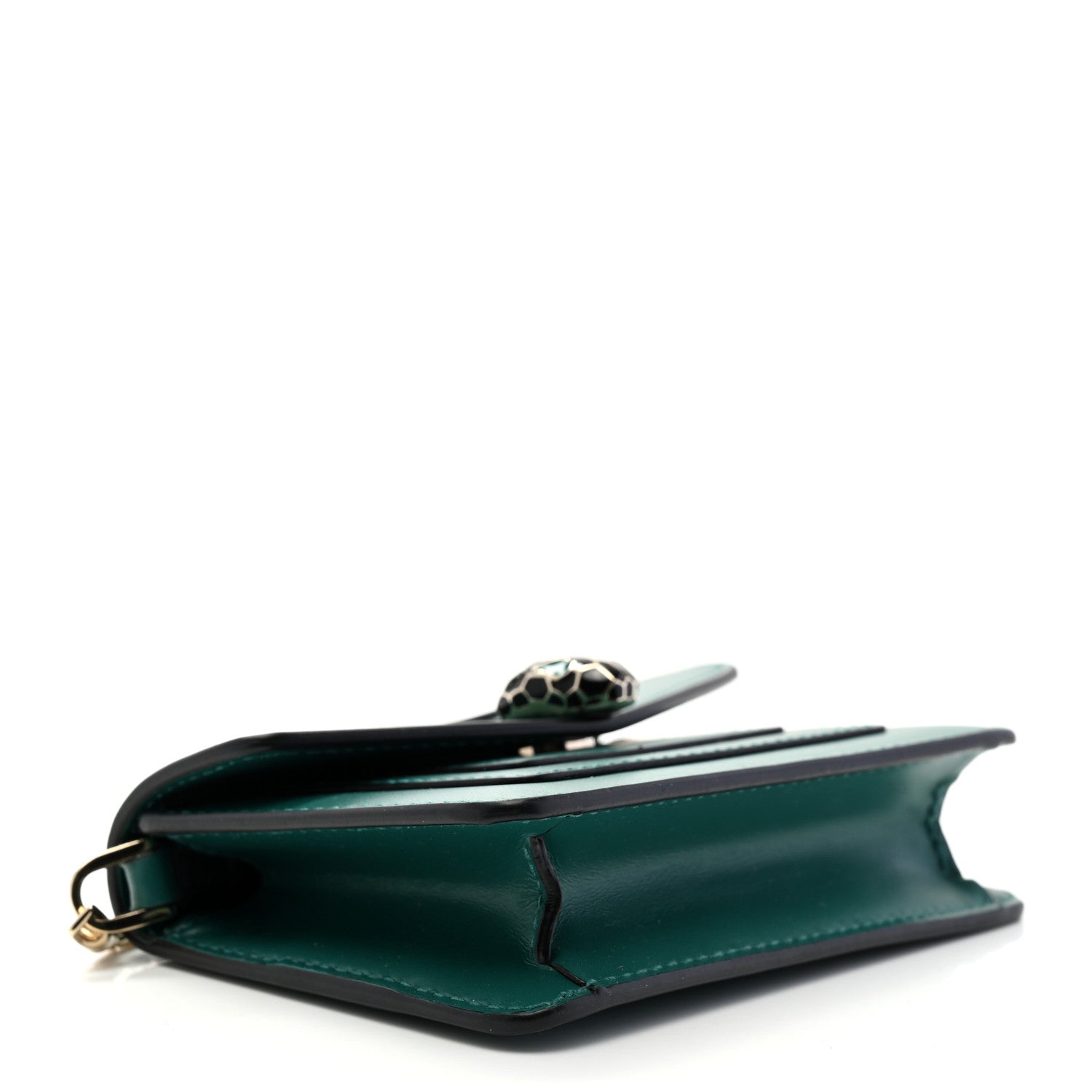 Bulgari Calfskin Serpenti Forever Miniature Bag Charm Emerald Green 4 of 9