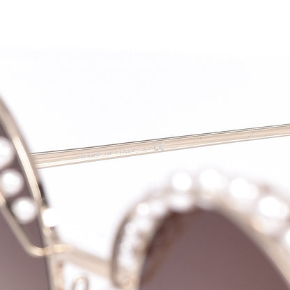 Chanel Pearl Round Sunglasses 4234-H Light Brown 5 of 8