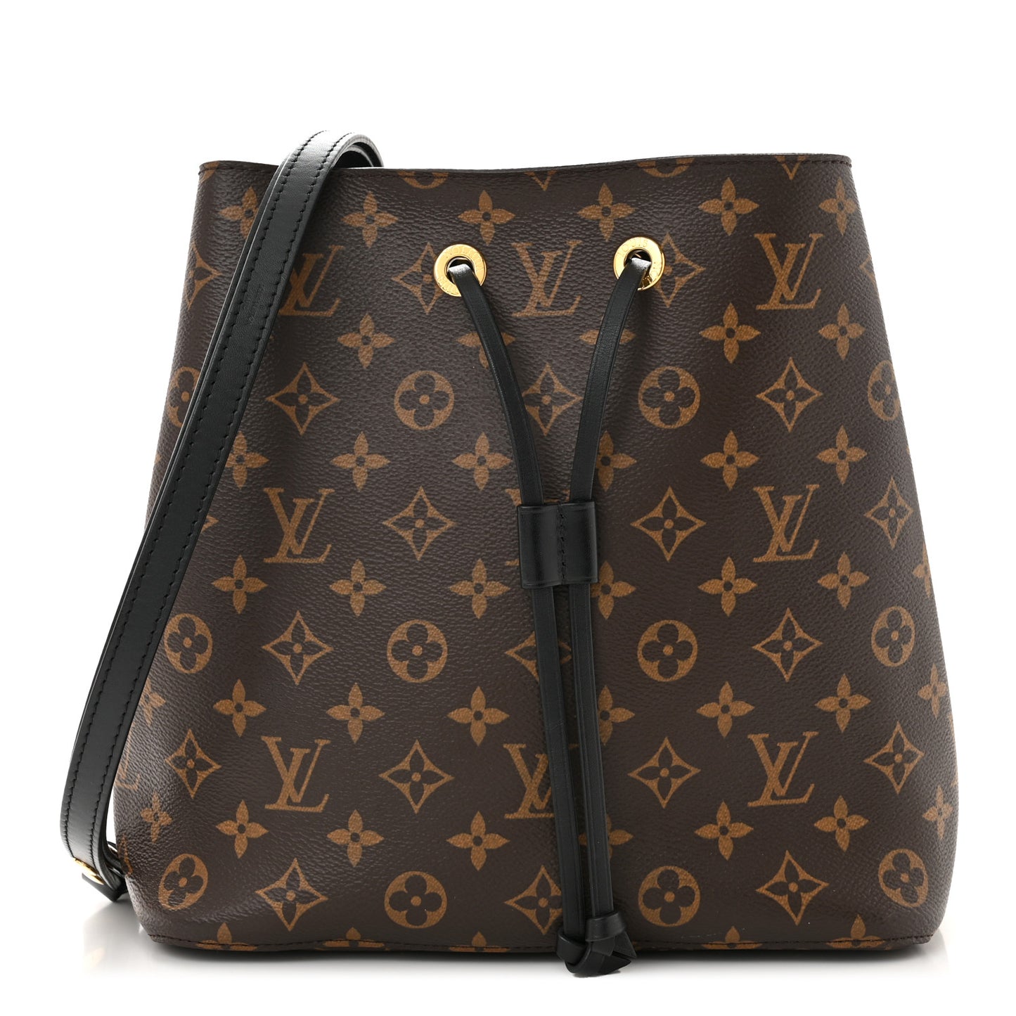 LOUIS VUITTON Monogram Neonoe MM Black