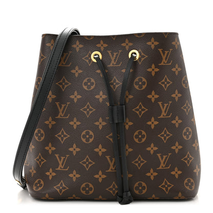 Louis Vuitton LOUIS VUITTON Monogram Neonoe MM Black 2 of 9