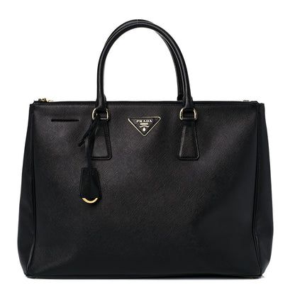 Prada Saffiano Large Galleria Double Zip Tote Black 1 of 11