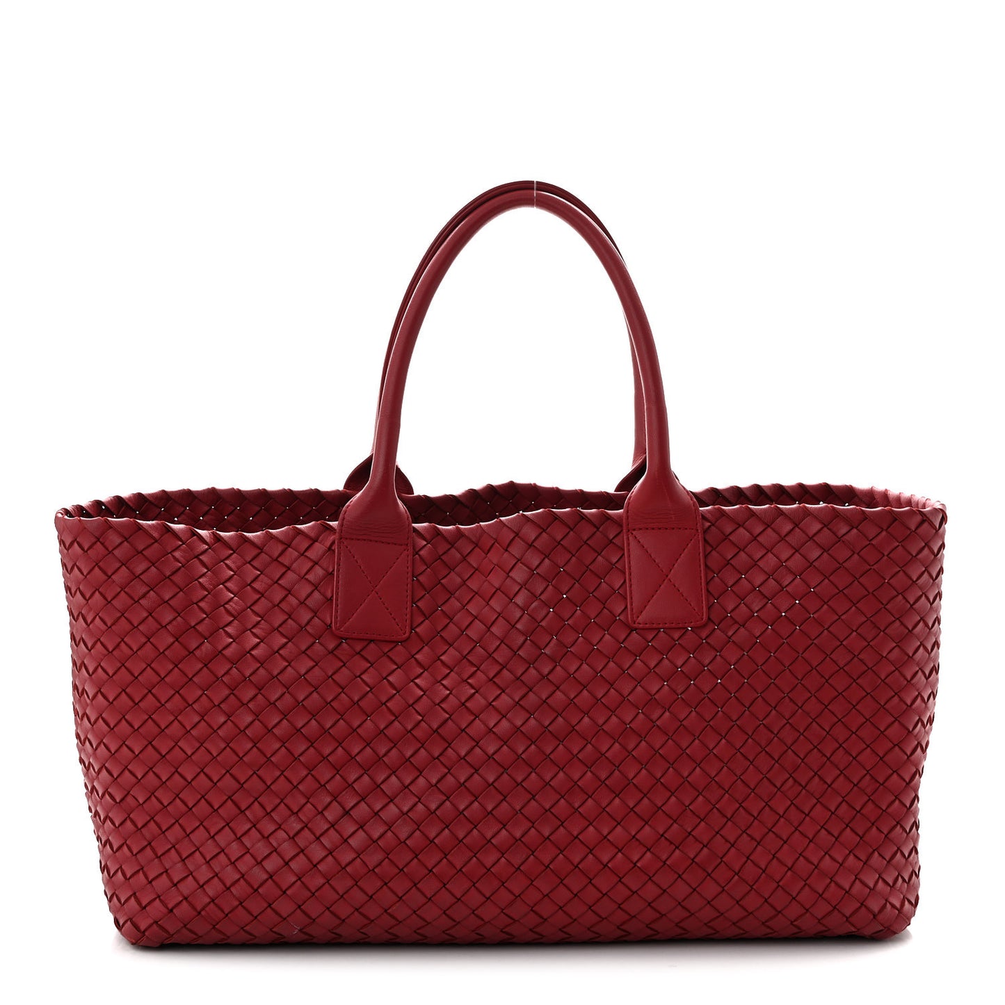 Lambskin Intreccio Medium Cabat Rust