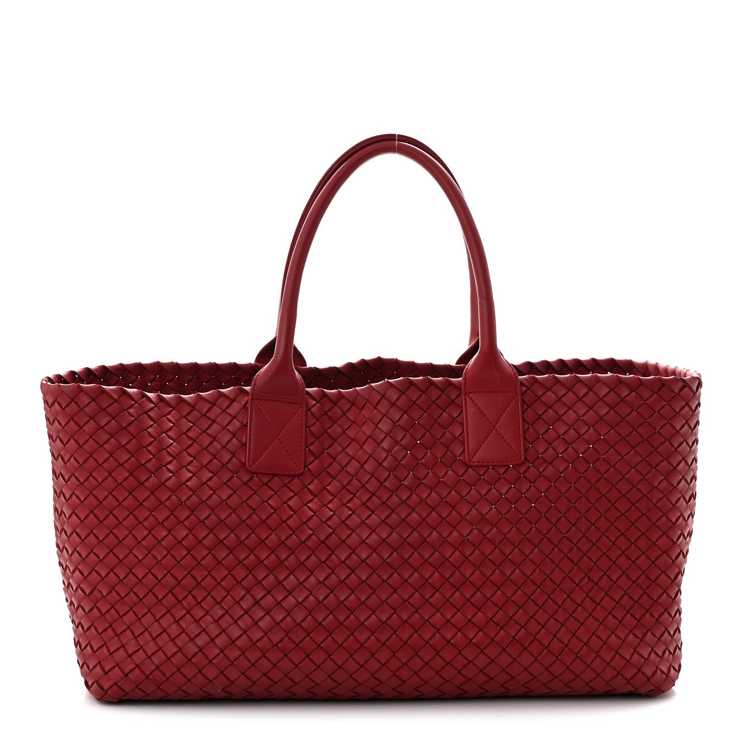 Bottega Veneta Lambskin Intreccio Medium Cabat Rust 1 of 12