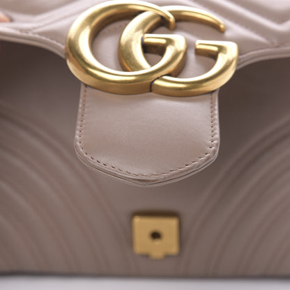Gucci Calfskin Matelasse Medium GG Marmont Shoulder Bag Porcelain Rose 16 of 16