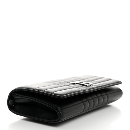 Burberry Lambskin Quilted Lola Chain Wallet Black 4 of 10