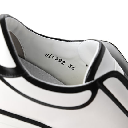 Fendi X JOSHUA VIDES Nappa Rockoclick Slip On Sneakers 36 Snow White Black 8 of 10
