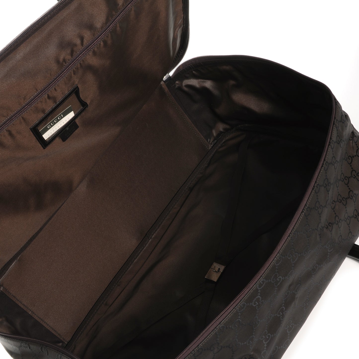 Nylon Monogram Medium Lightweight Suitcase Luggage Brown
