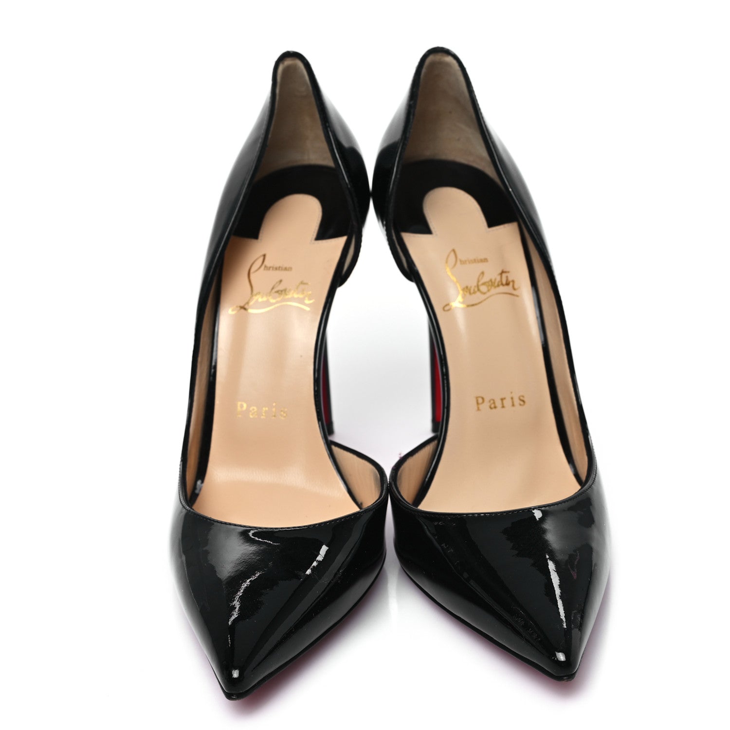 Christian Louboutin Patent Iriza 100 Pumps 38.5 Black 2 of 7