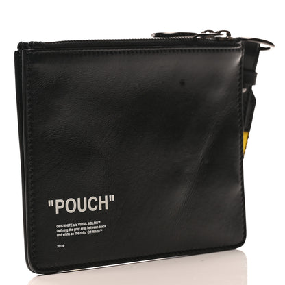 Off-White Calfskin Double Flat Pouch Black 2 of 6