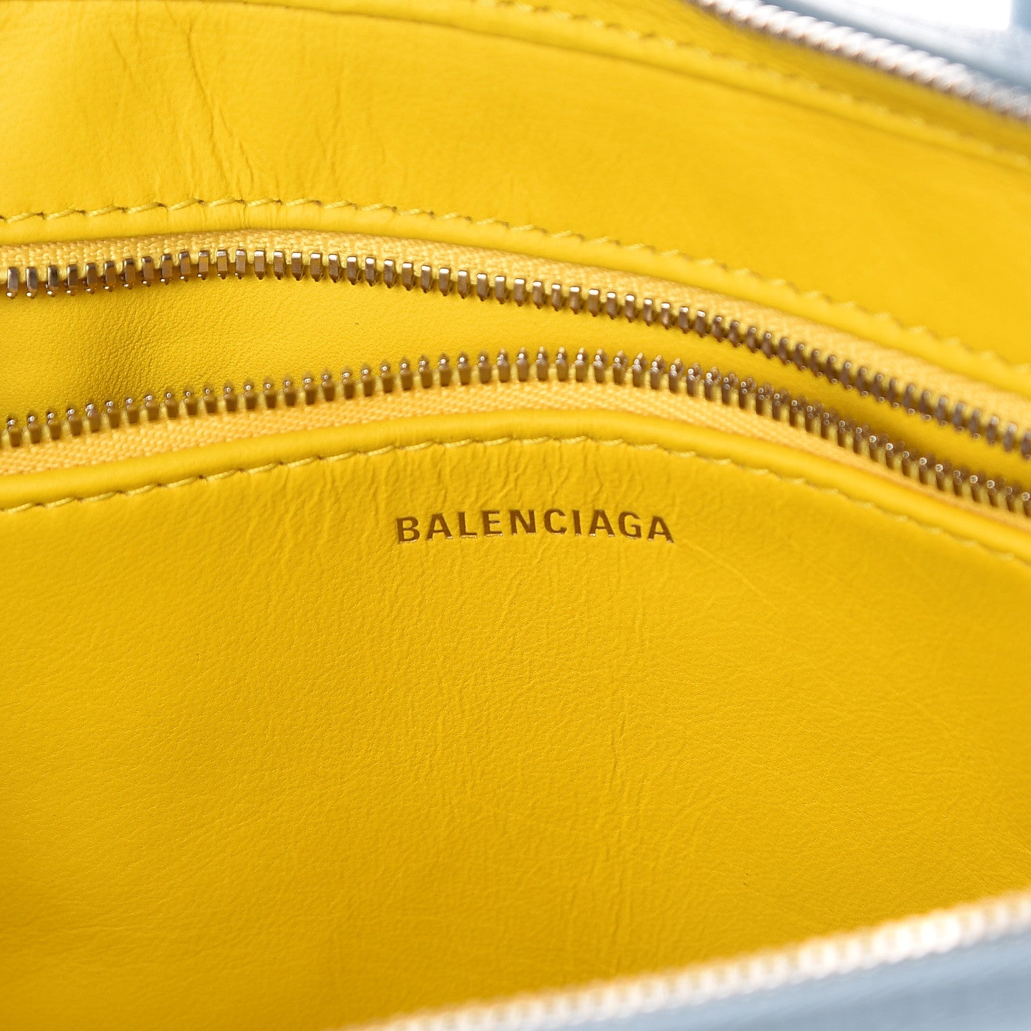 Balenciaga Shiny Day Calfskin Logo XS Triangle Duffle Grey Blue White 10 of 11