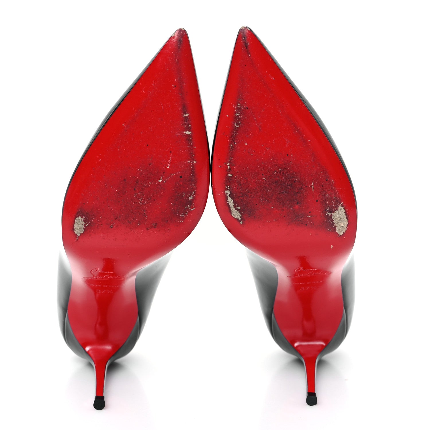 Christian Louboutin Patent Pigalle Follies 85 Pumps 37.5 Black 6 of 9