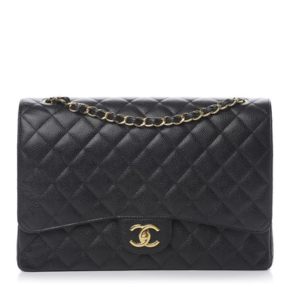 Chanel Caviar Quilted Maxi Double Flap Black 1 of 13