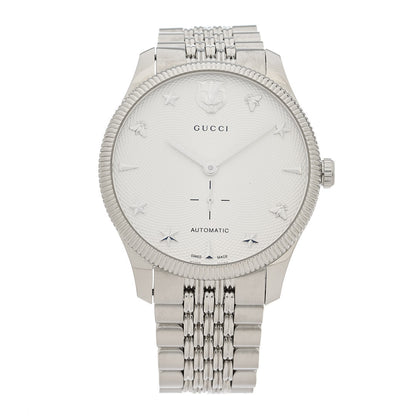 Gucci Stainless Steel 40mm G-Timeless Charm Automatic Watch 1 of 4
