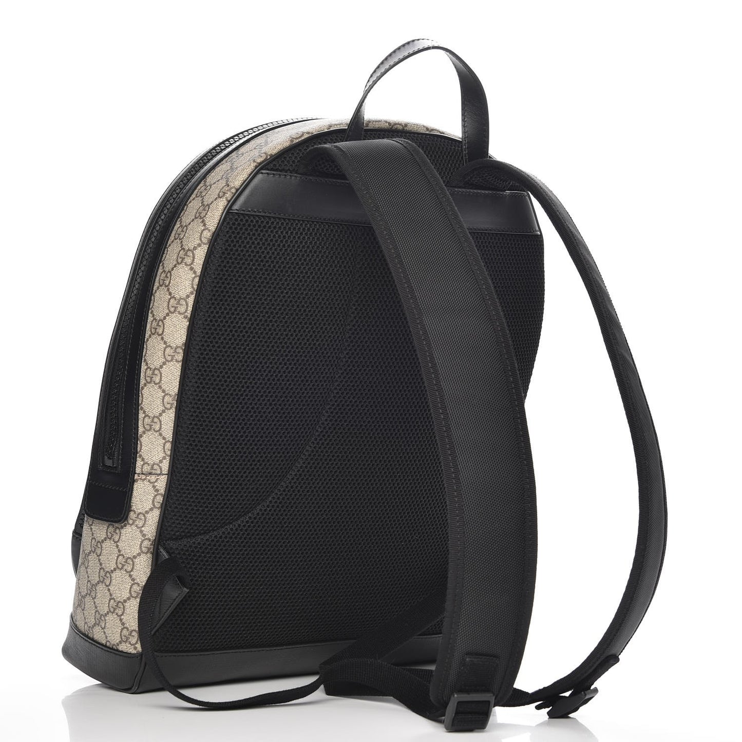 GG Supreme Monogram Medium Backpack Black