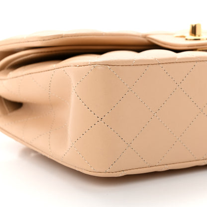 Chanel Lambskin Quilted Small Double Flap Beige 9 of 12