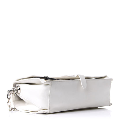 Versace Goatskin Large Stardvst Shoulder Bag White Black 5 of 15